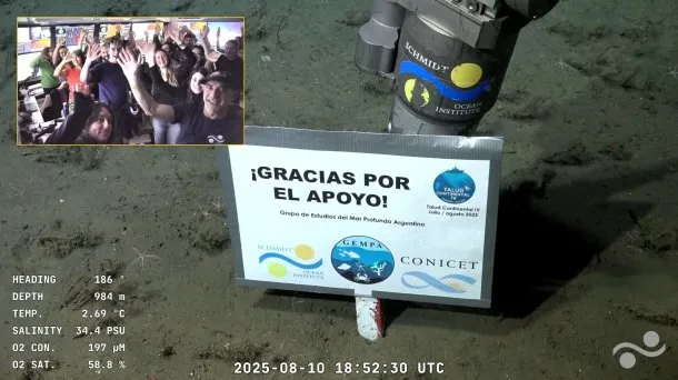 TERMINÓ EXPEDICIÓN SUBMARINA DEL CONICET EN MAR DEL PLATA: «¡GRACIAS POR EL APOYO!»